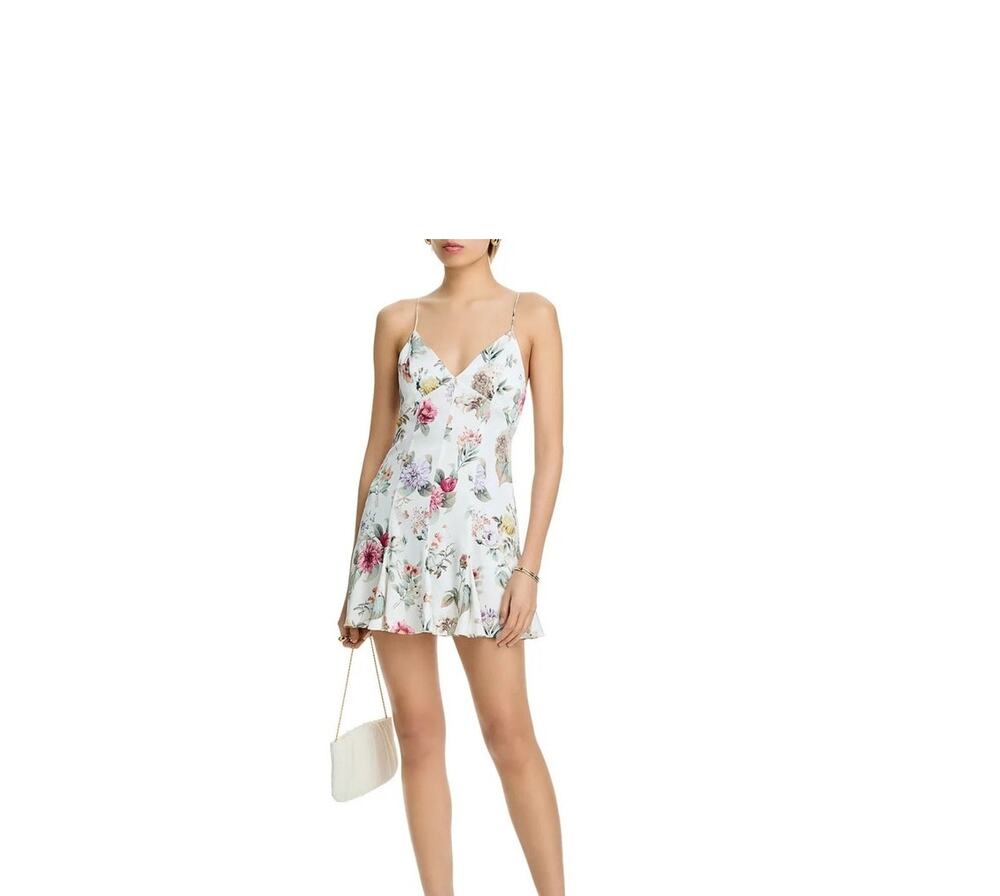 NWOT: Alice + Olivia Julietta Floral Mini Slip Dress - $395 Retail